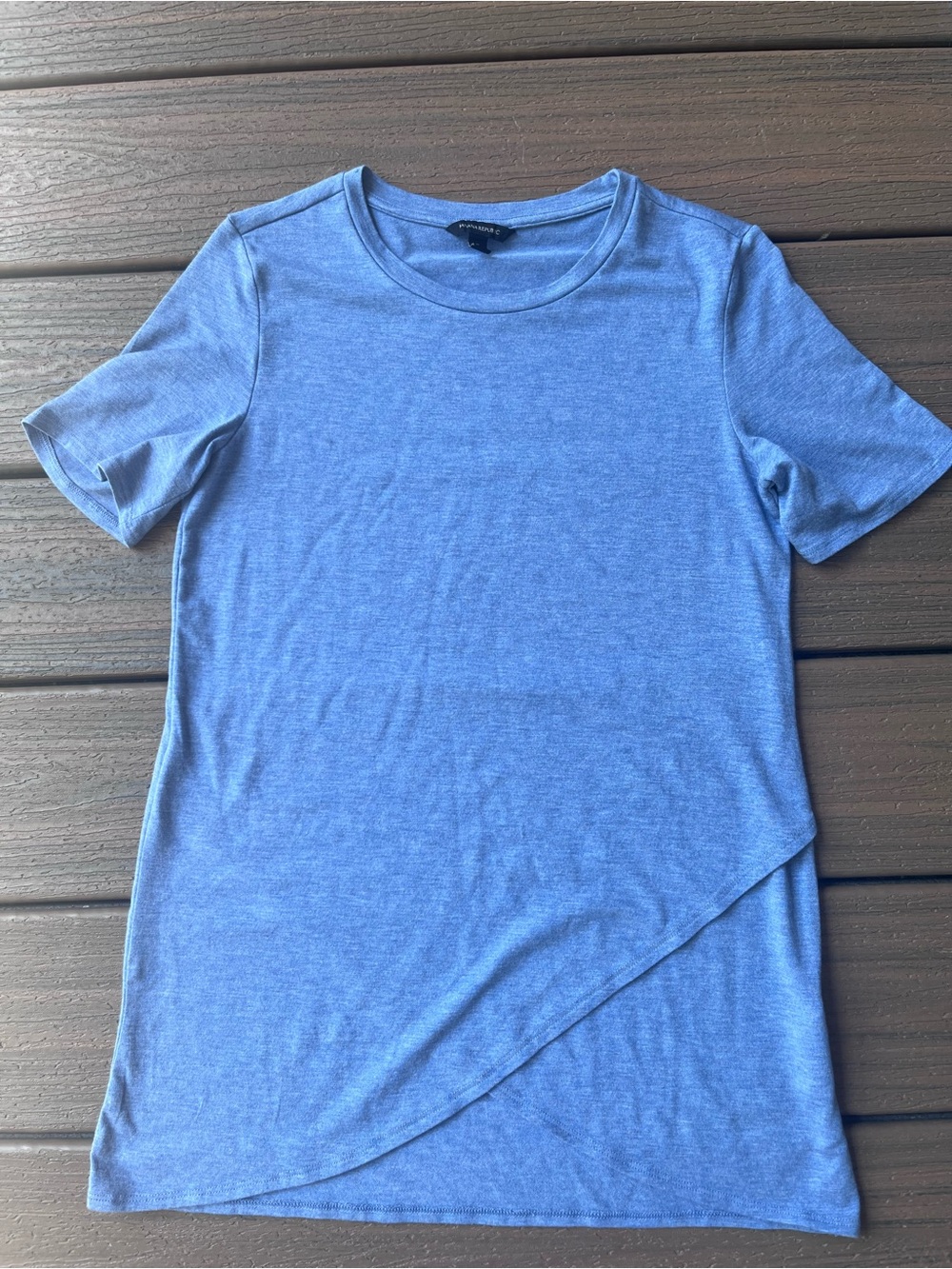 Banana Republic Soft Sky-Blue Short Sleeve Crewneck